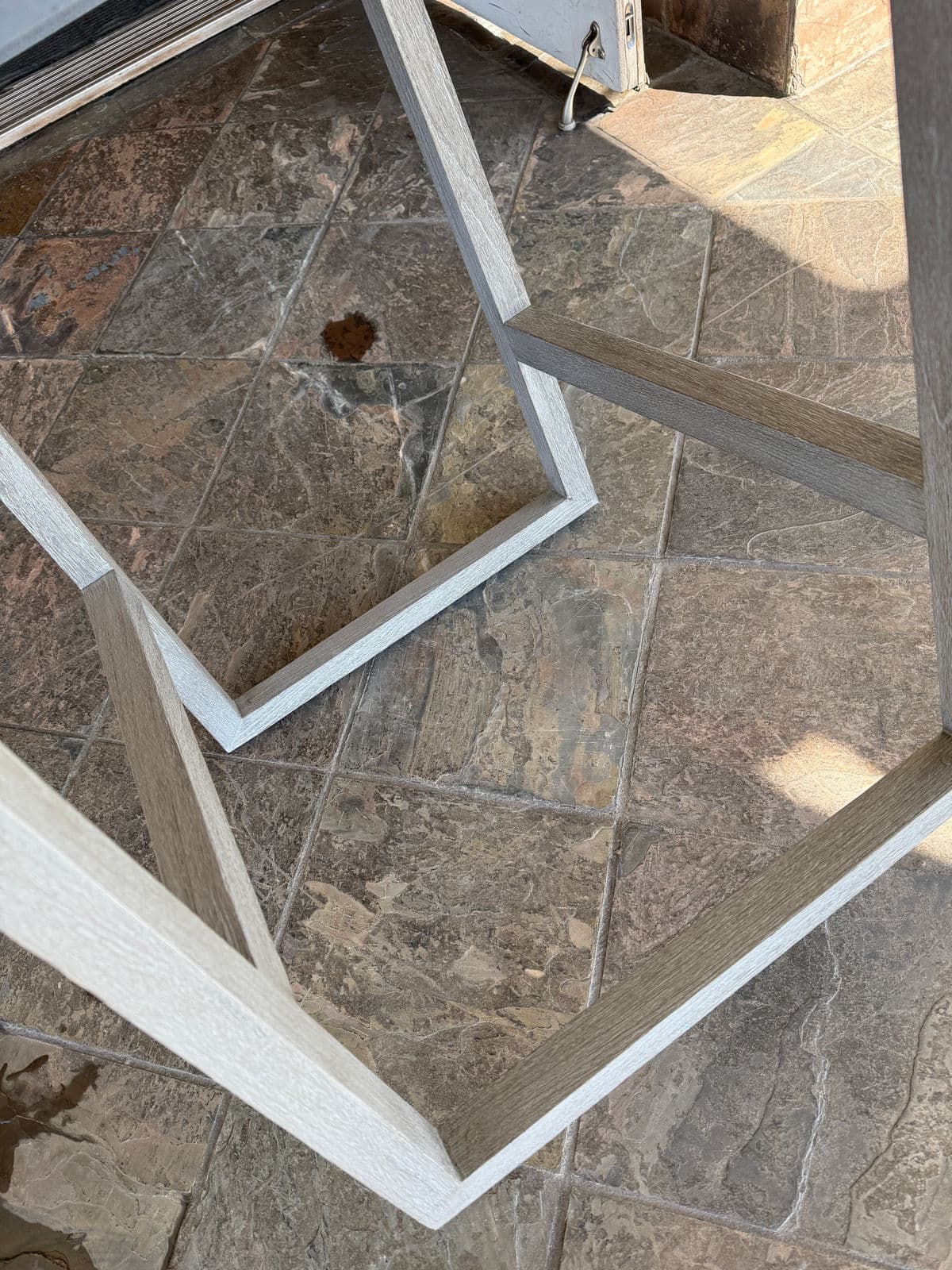 Restoration Hardware Aegean Teak Wood Counter Stools, Pair - Thumbnail 10