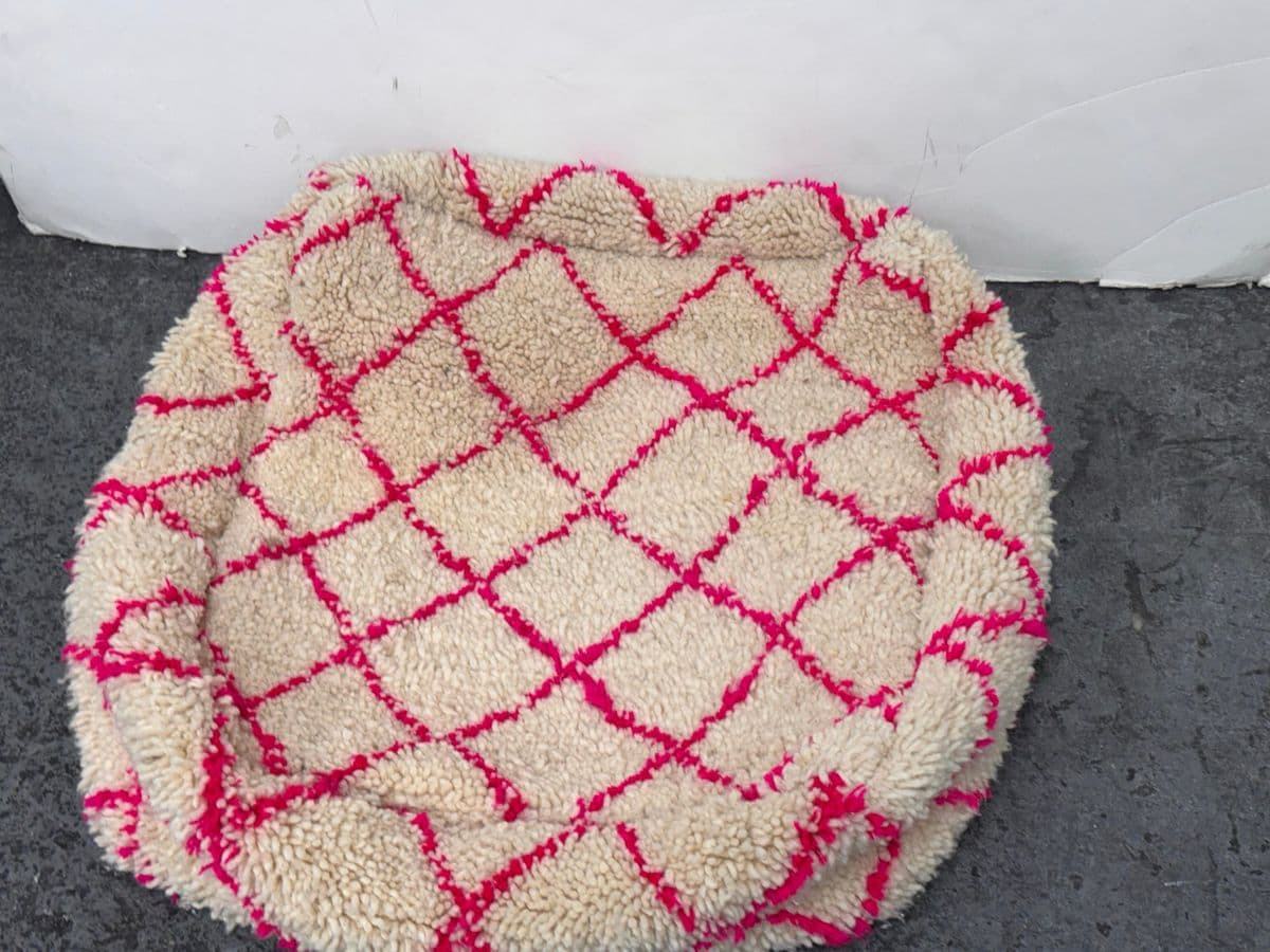 Moroccan Handmade Pouf Cover - Thumbnail 6