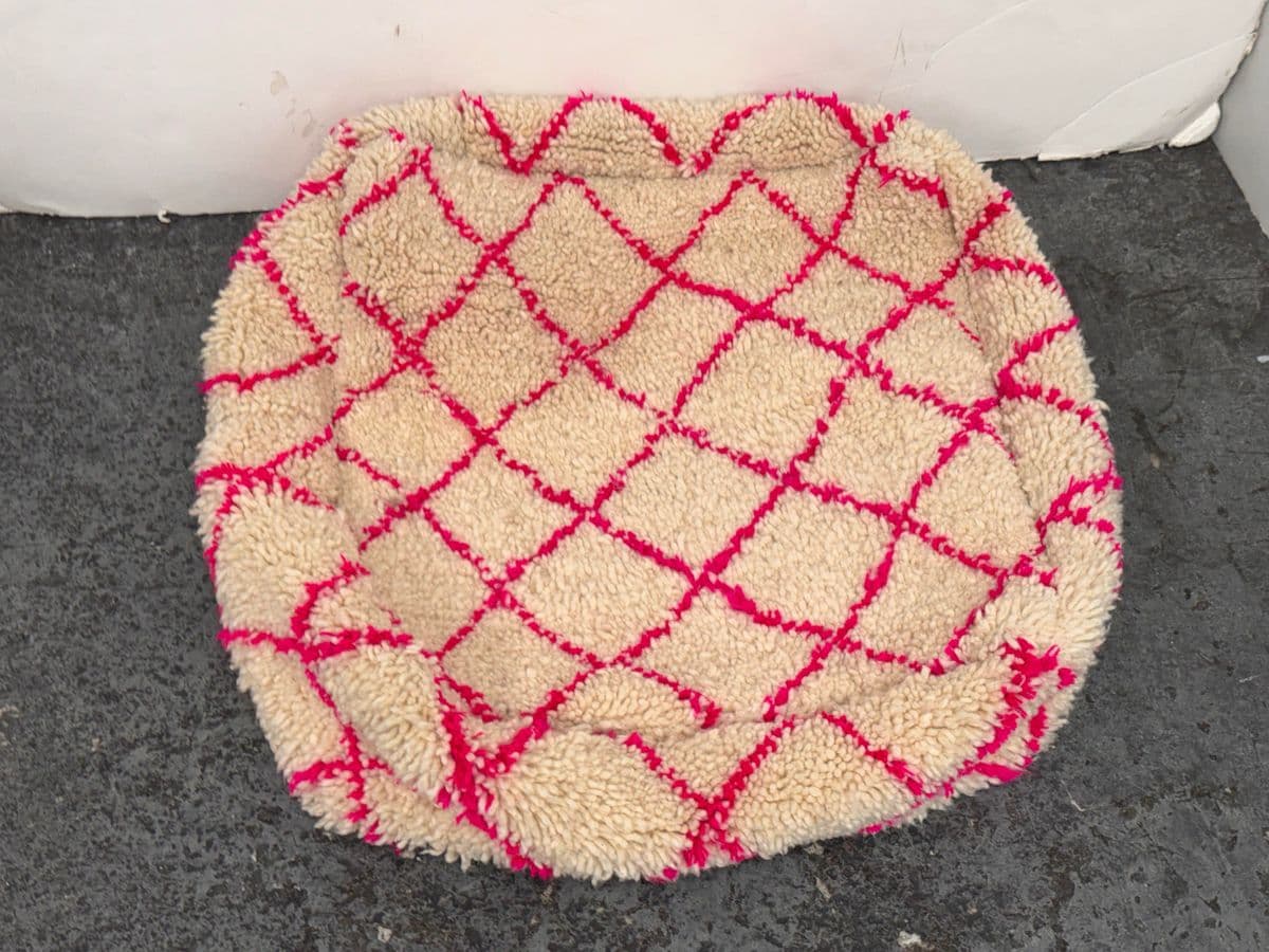 Moroccan Handmade Pouf Cover - Thumbnail 4