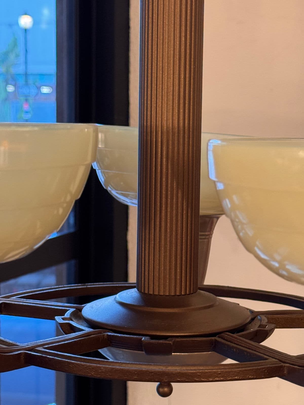 Rejuvenation Hardware Milky Glass Chandelier - Thumbnail 7