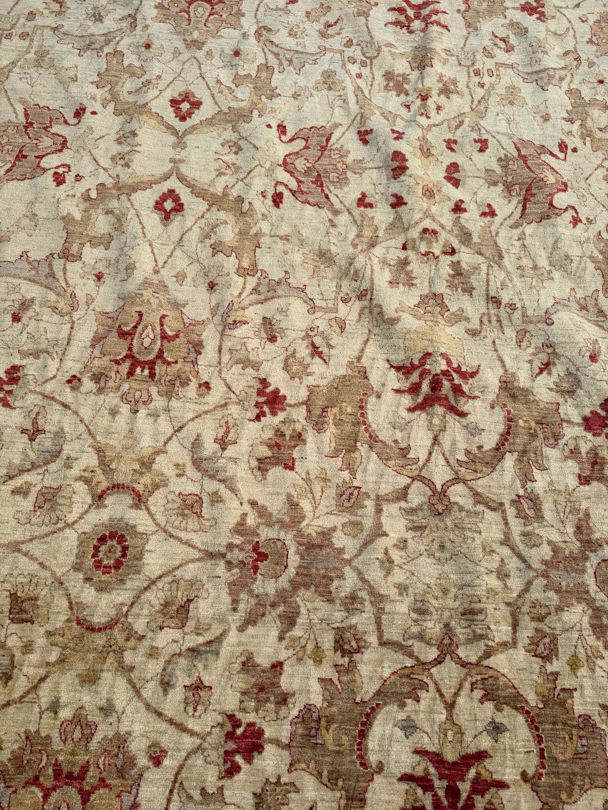 13ft 1in X 16ft 3in Pakistani Bidjar Wool + Silk Area Rug - Thumbnail 8