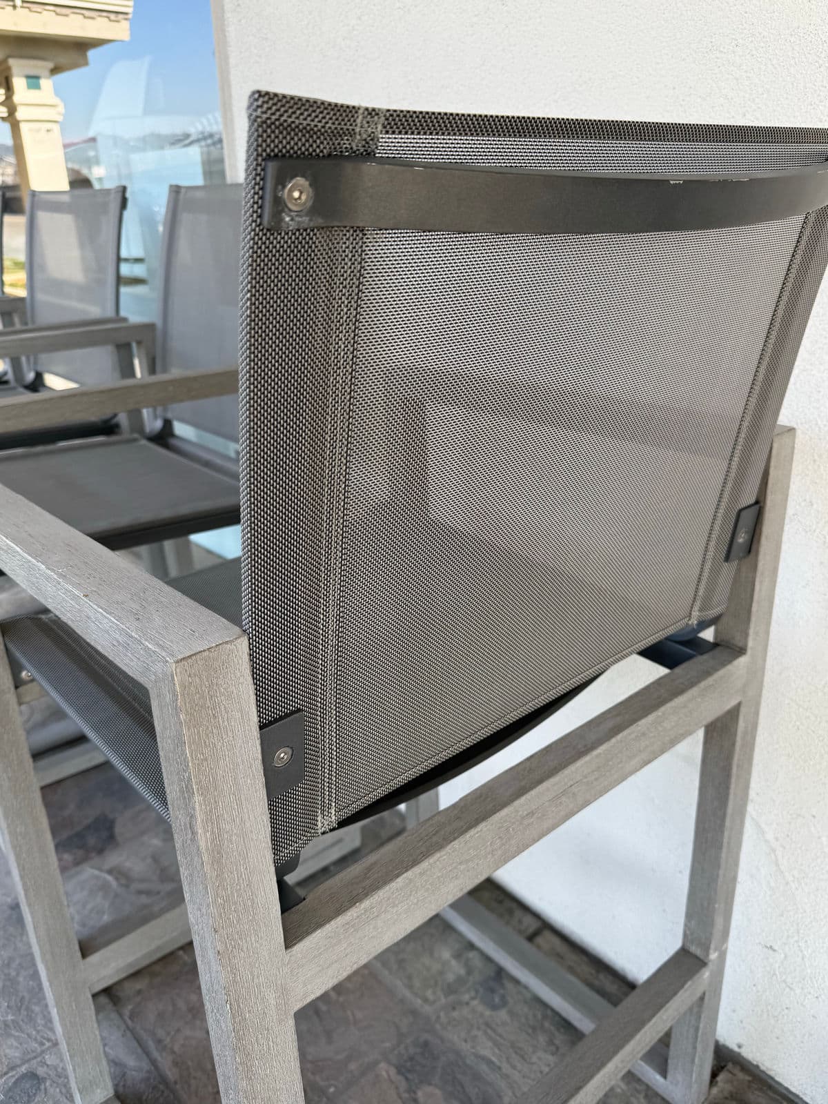 Restoration Hardware Aegean Teak Wood Counter Stools, Set of 4 - Thumbnail 5