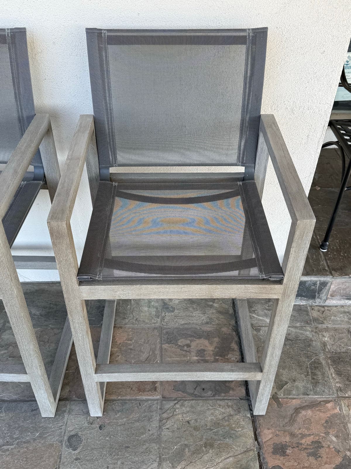 Restoration Hardware Aegean Teak Wood Counter Stools, Set of 4 - Thumbnail 9