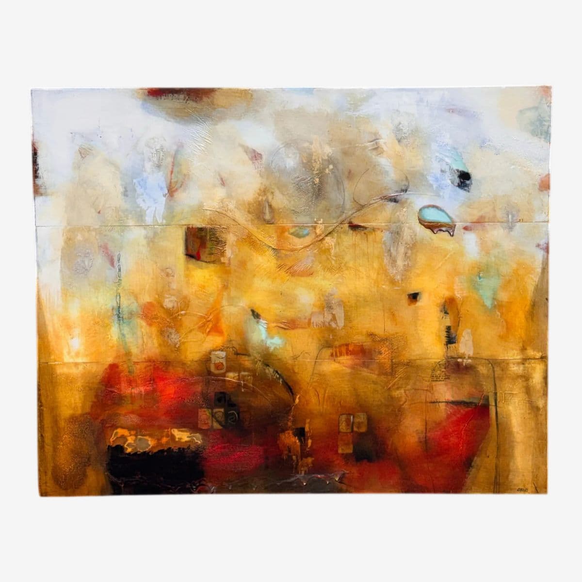 Circa 2014 Chris Henry "Shattering the Glass Ceiling" Mix Media - Image 1