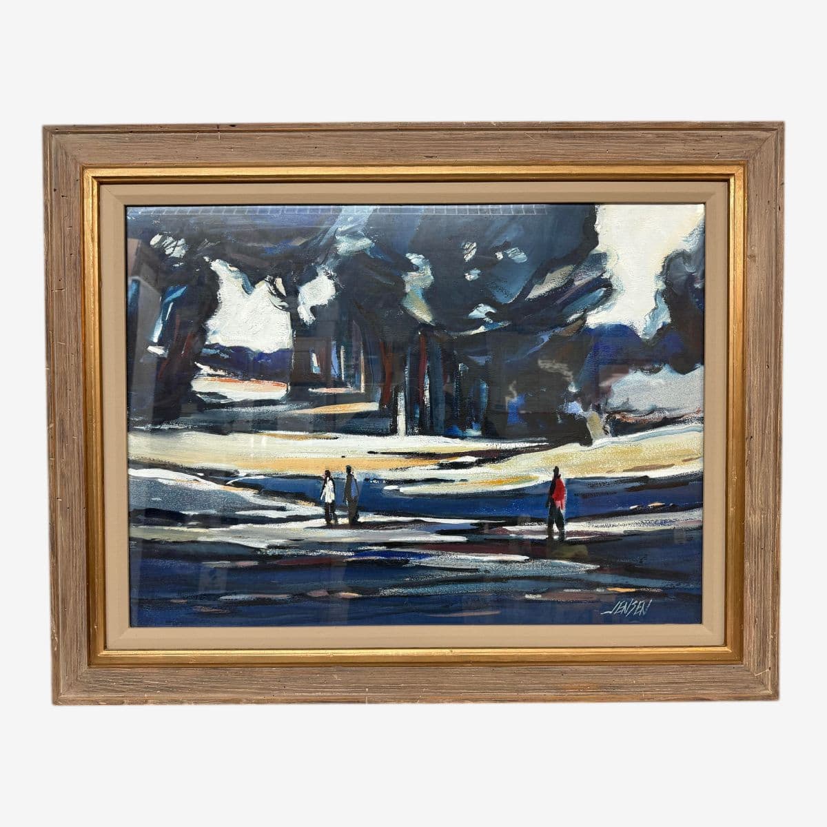 Robert Jensen Landscape Painting, Signed - Image 1