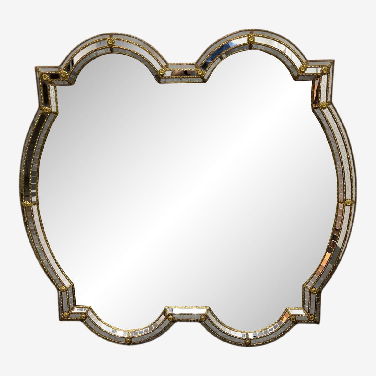 Vintage Spanish Hollywood Regency Wall Mirror - Image 1