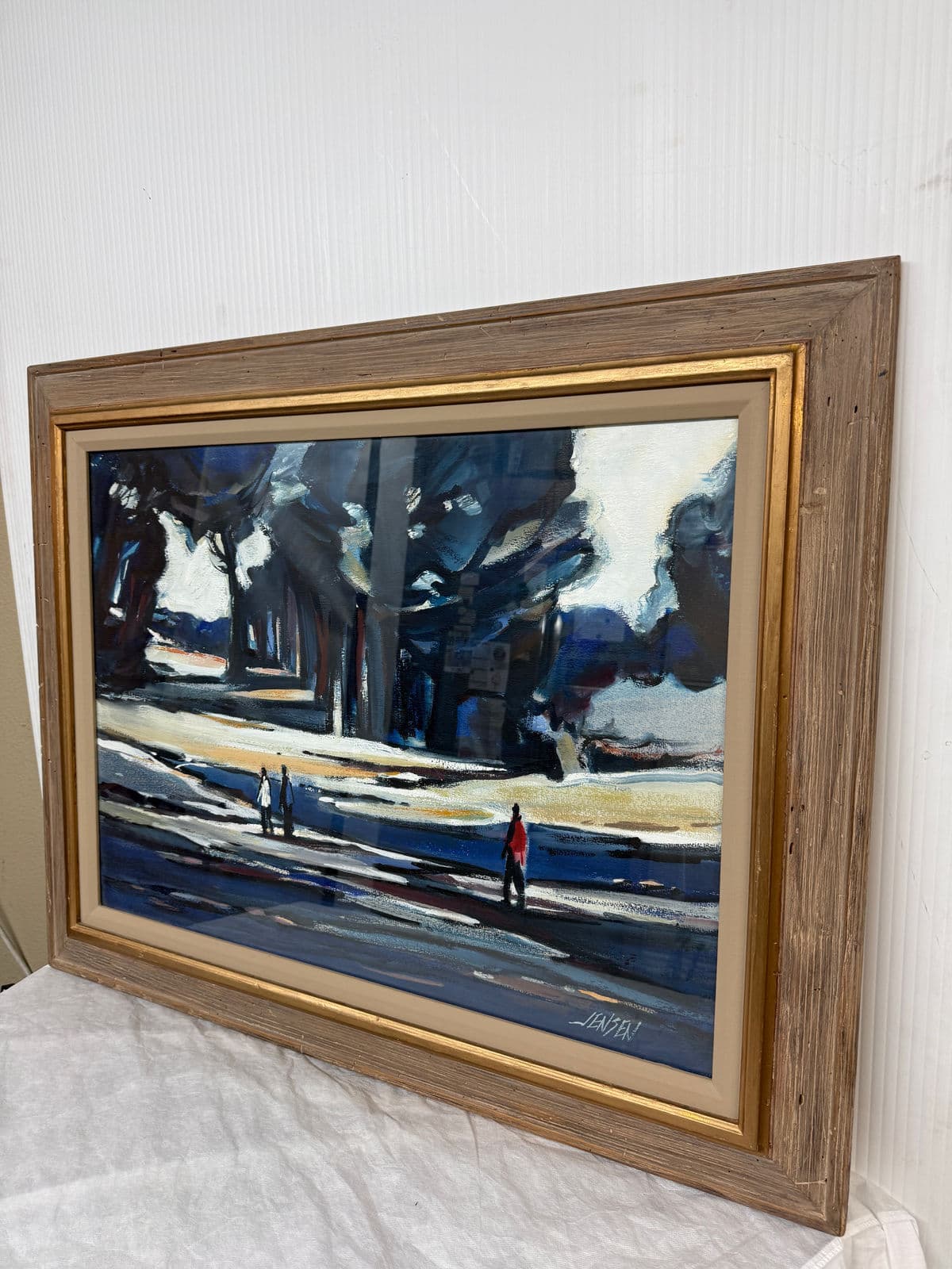 Robert Jensen Landscape Painting, Signed - Thumbnail 4