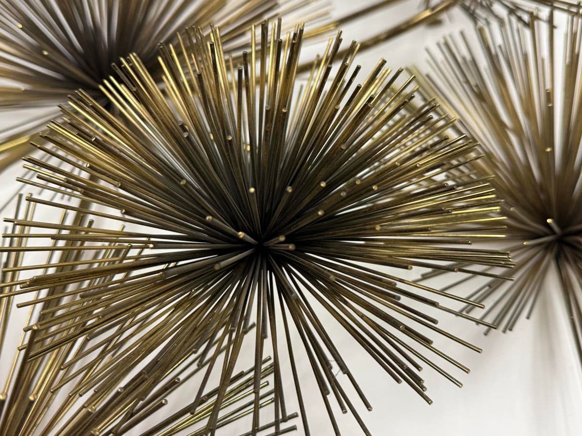 Curtis Jere Vintage Brass Sea Urchin/Dandelion Wall Sculpture - Thumbnail 6