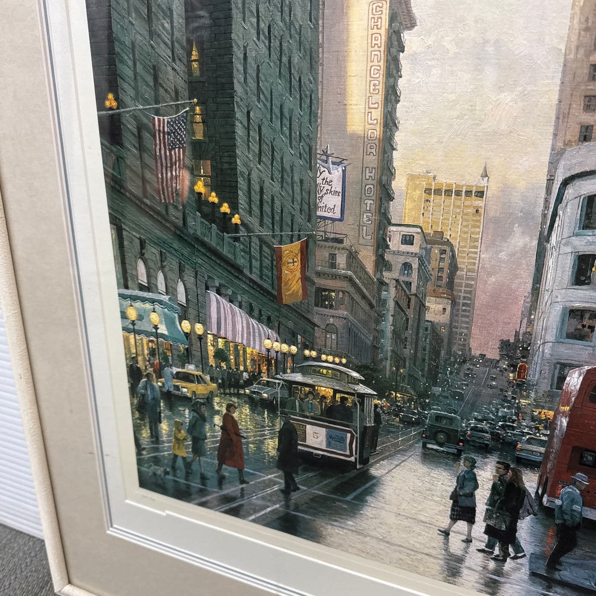 Circa 1990 Thomas Kinkade "San Francisco, Late Afternoon at Union Square", Signed - Thumbnail 10