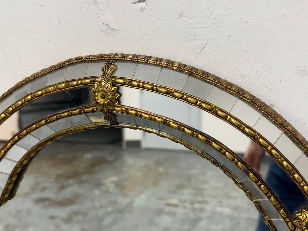 Vintage Spanish Hollywood Regency Wall Mirror - Thumbnail 6