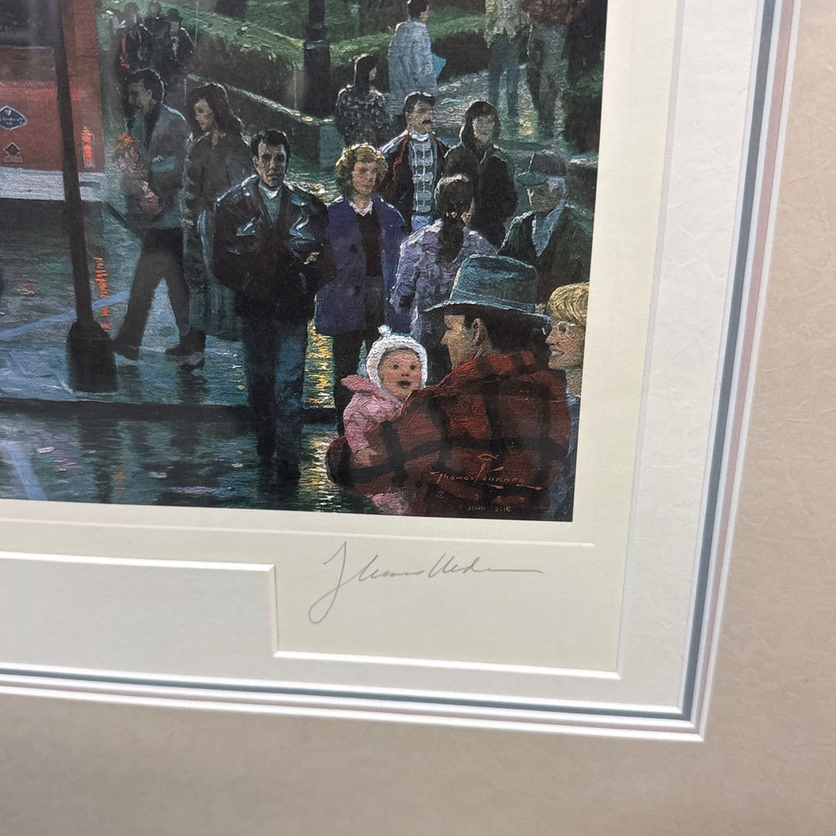 Circa 1990 Thomas Kinkade "San Francisco, Late Afternoon at Union Square", Signed - Thumbnail 5