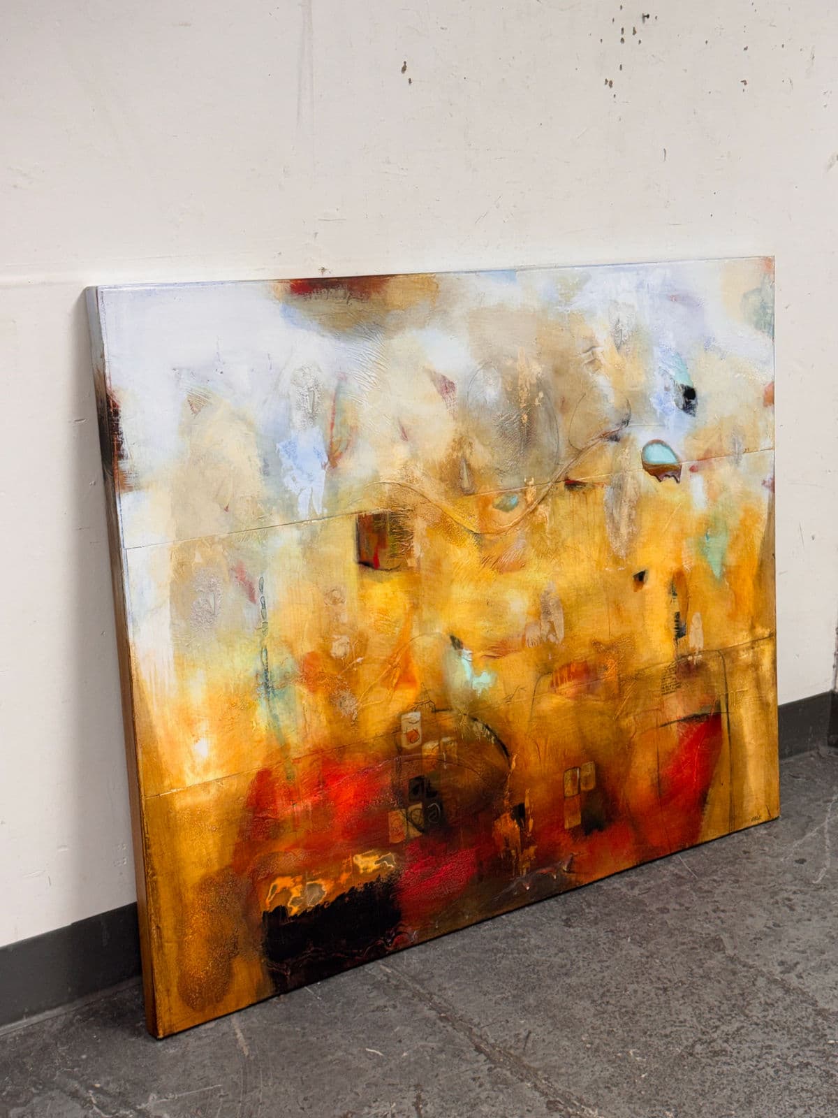 Circa 2014 Chris Henry "Shattering the Glass Ceiling" Mix Media - Thumbnail 3