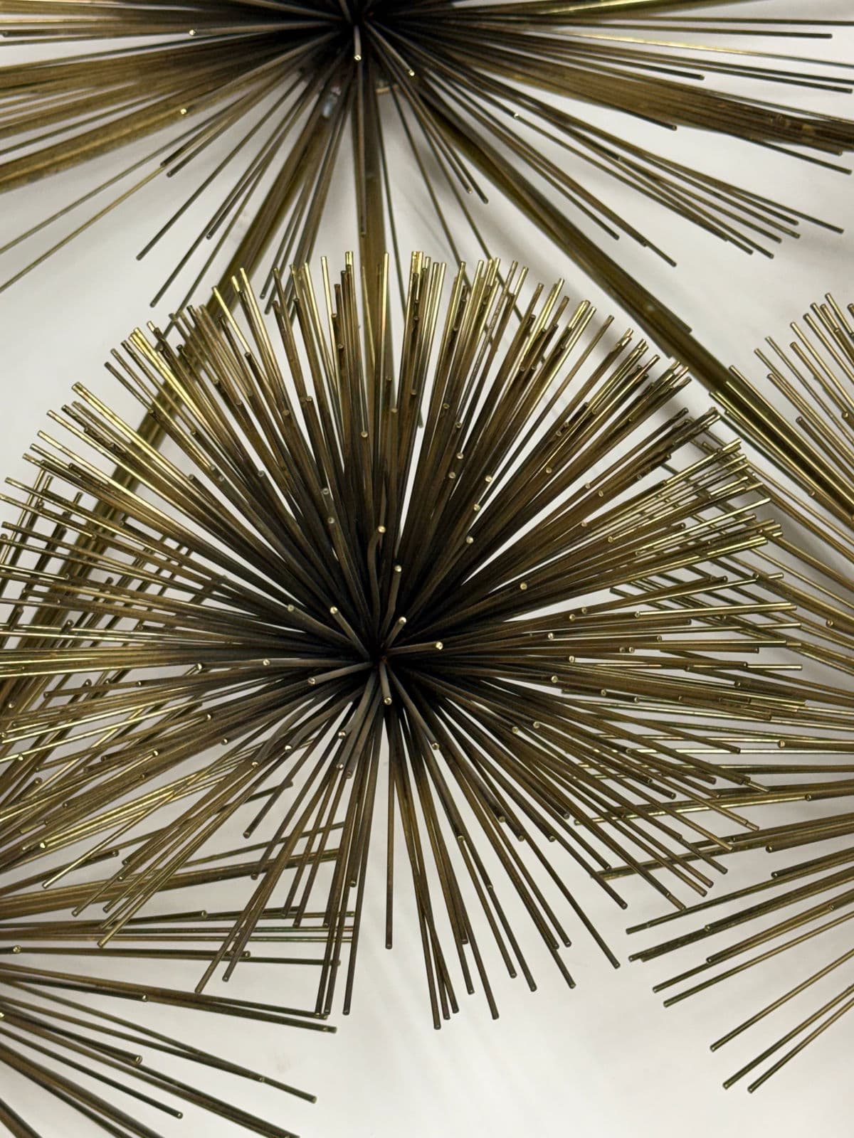 Curtis Jere Vintage Brass Sea Urchin/Dandelion Wall Sculpture - Thumbnail 11