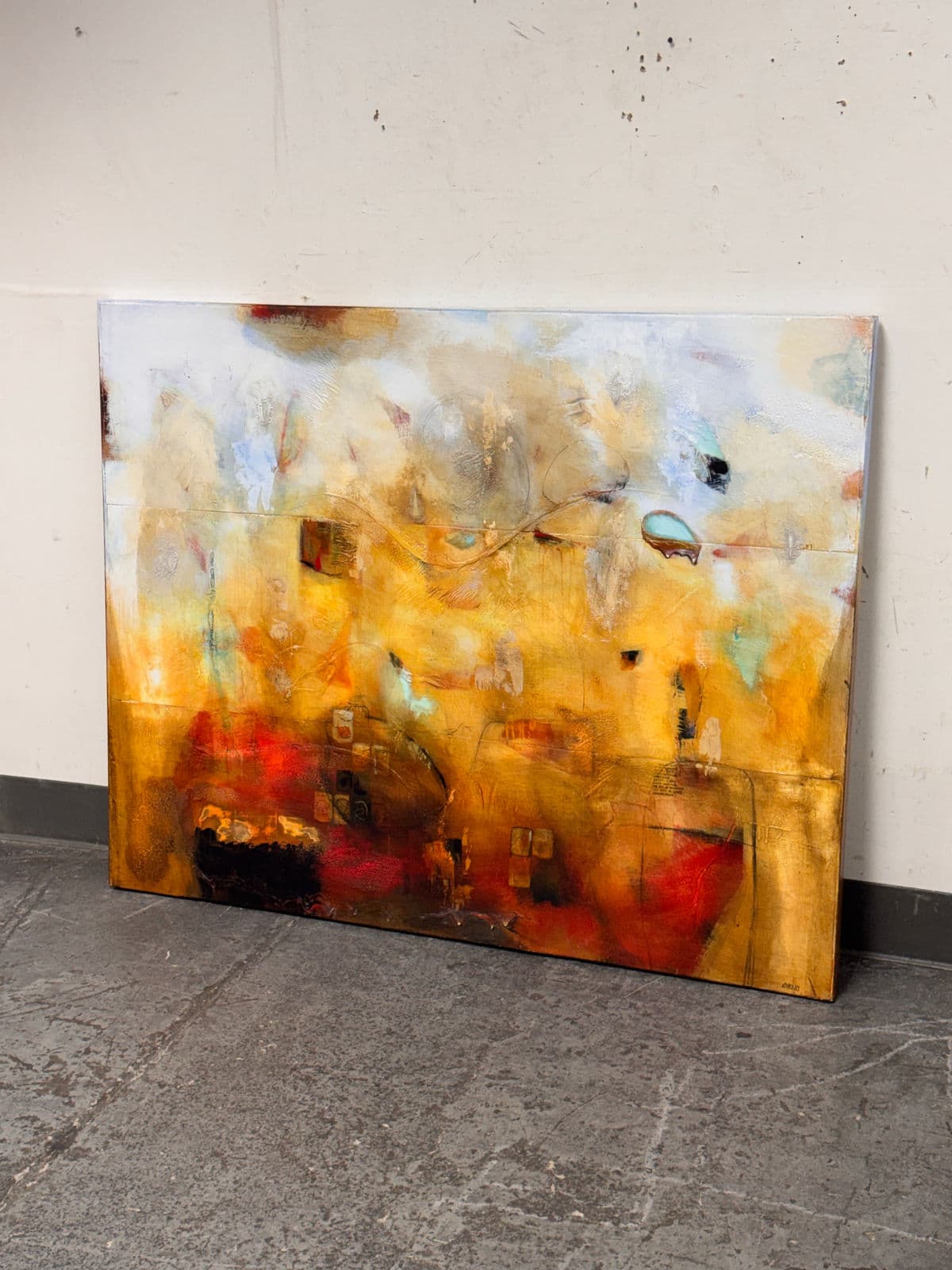 Circa 2014 Chris Henry "Shattering the Glass Ceiling" Mix Media - Thumbnail 4