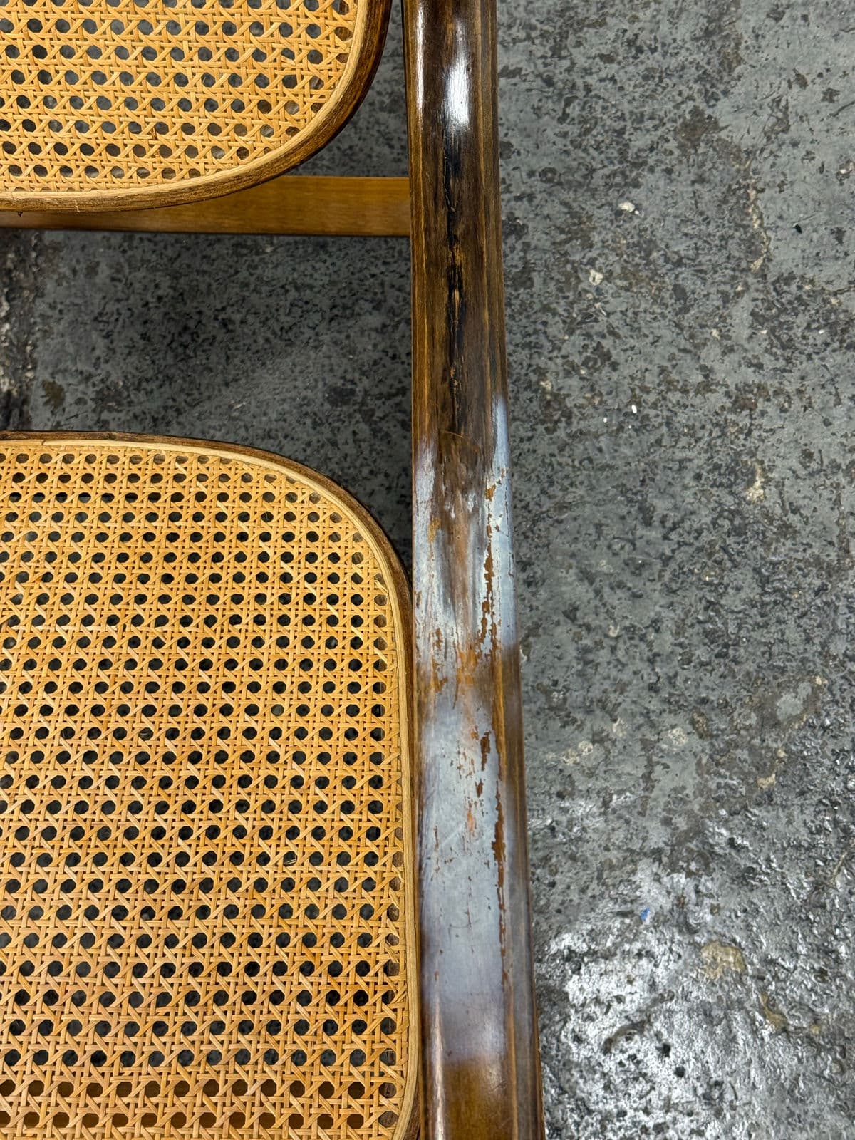 Vintage Thonet Style Bentwood Rocking Chair - Thumbnail 10