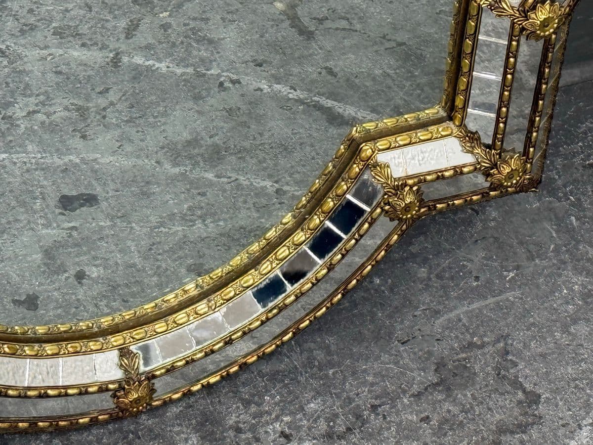 Vintage Spanish Hollywood Regency Wall Mirror - Thumbnail 9