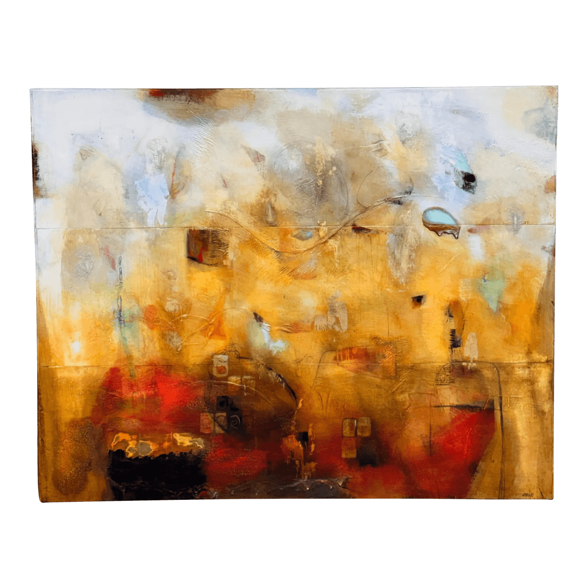 Circa 2014 Chris Henry "Shattering the Glass Ceiling" Mix Media - Thumbnail 2