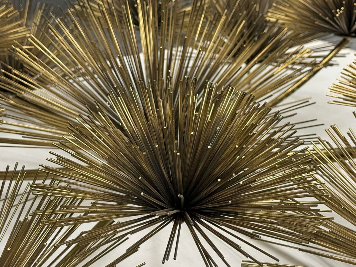 Curtis Jere Vintage Brass Sea Urchin/Dandelion Wall Sculpture - Thumbnail 12