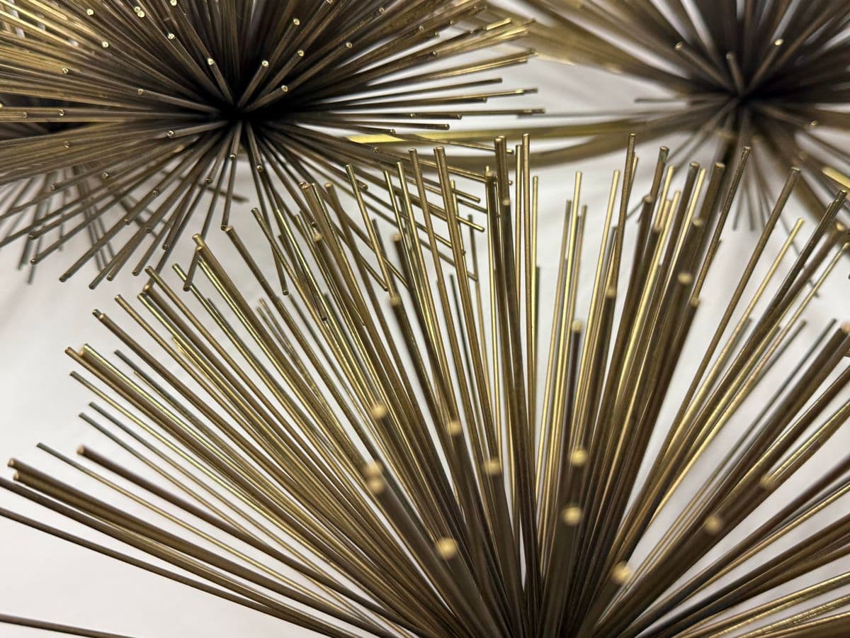 Curtis Jere Vintage Brass Sea Urchin/Dandelion Wall Sculpture - Thumbnail 7