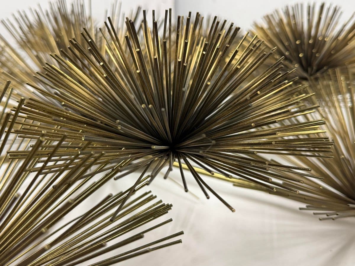 Curtis Jere Vintage Brass Sea Urchin/Dandelion Wall Sculpture - Thumbnail 8