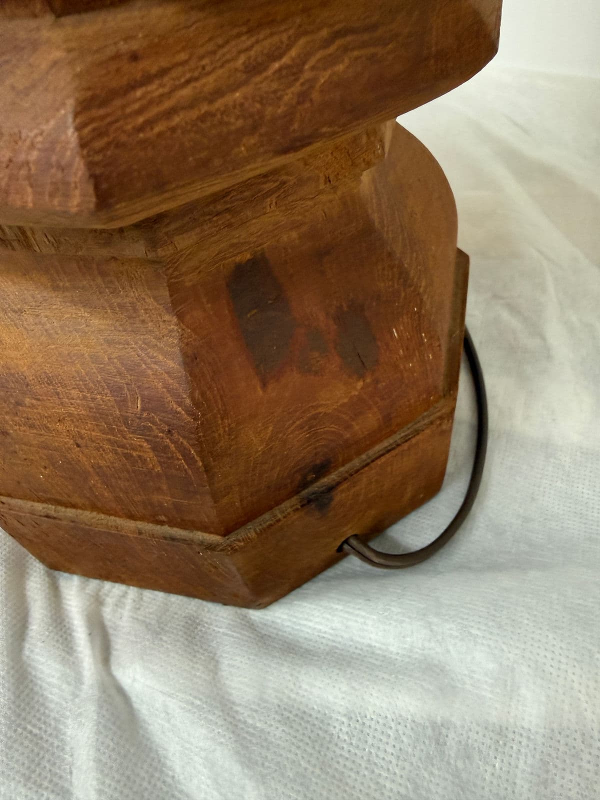 Mid 20th Century Carved Column Table Lamp - Thumbnail 10