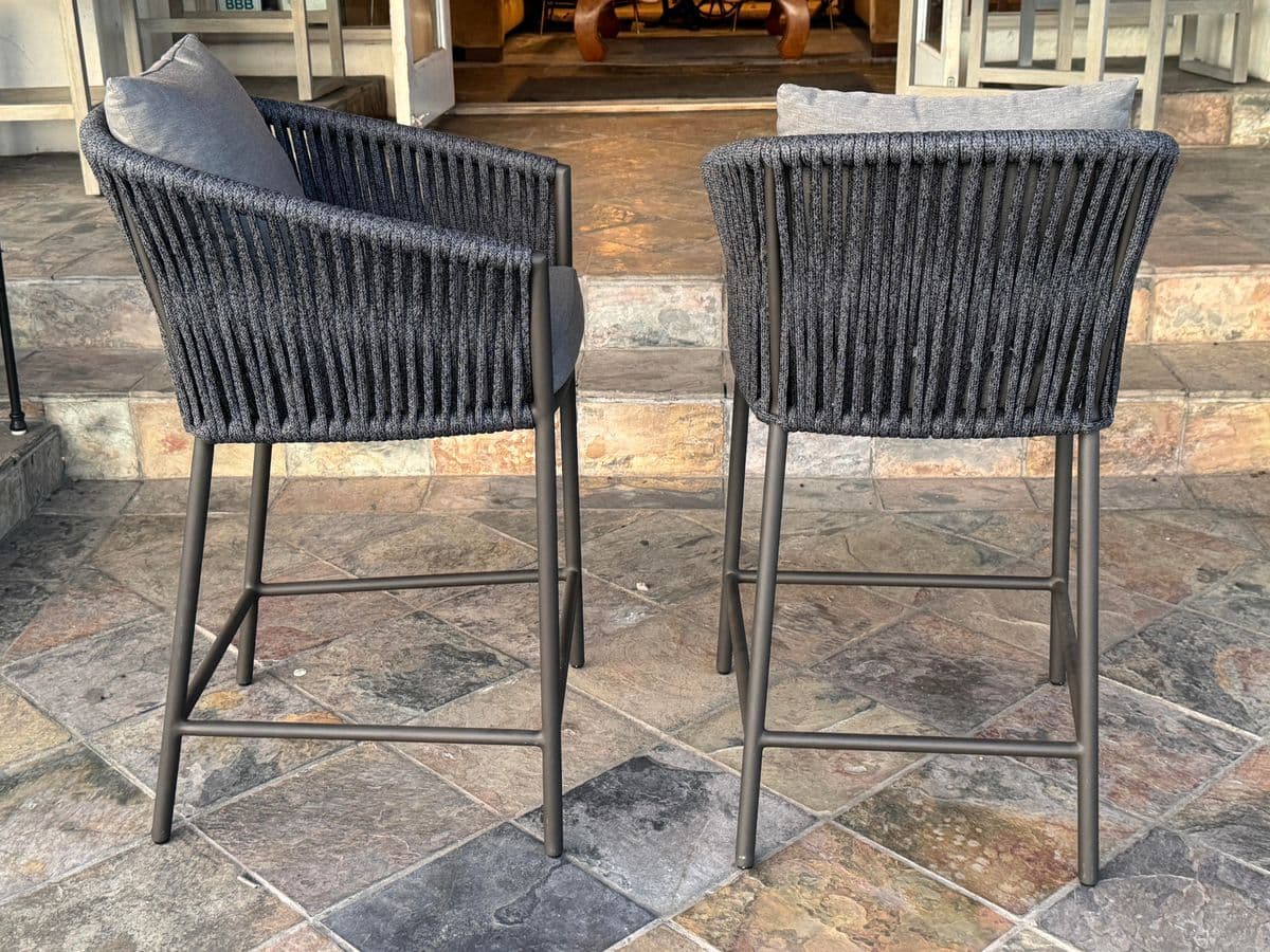 Four Hands Porto Outdoor Bar Stools, Pair - Thumbnail 6