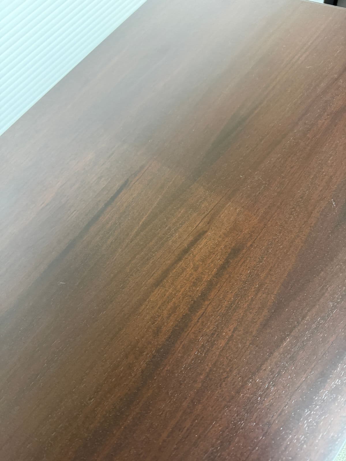 Contemporary Mahogany End Tables, Pair - Thumbnail 8