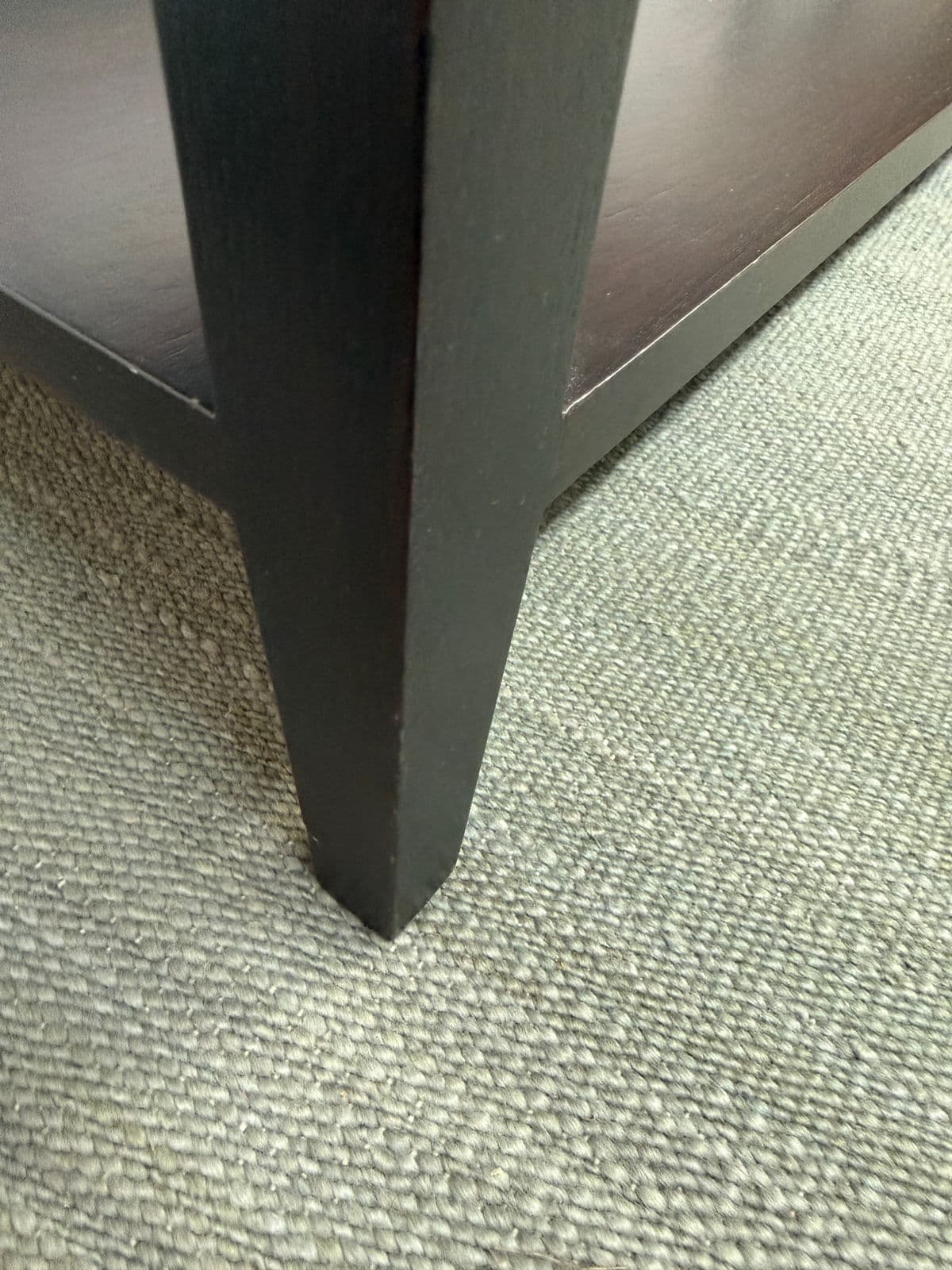 Contemporary Mahogany End Tables, Pair - Thumbnail 9