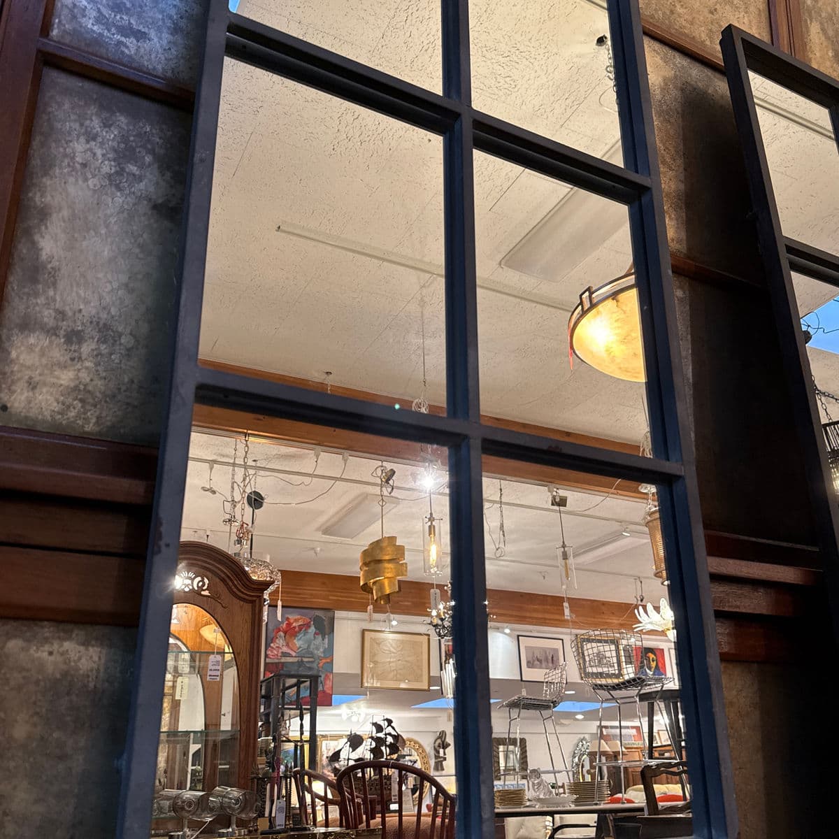 Bid K Home Paned Glass Floor Mirror - Thumbnail 7