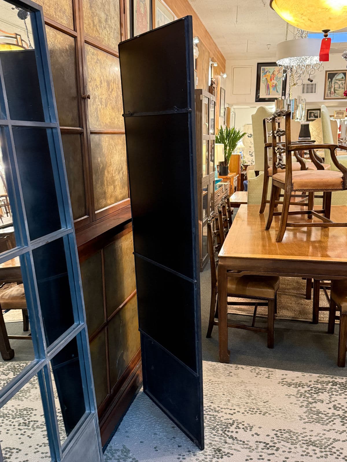 Bid K Home Paned Glass Floor Mirror - Thumbnail 5