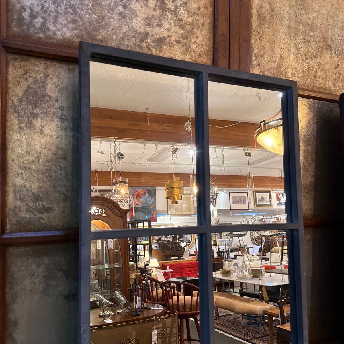 Bid K Home Paned Glass Floor Mirror - Thumbnail 8