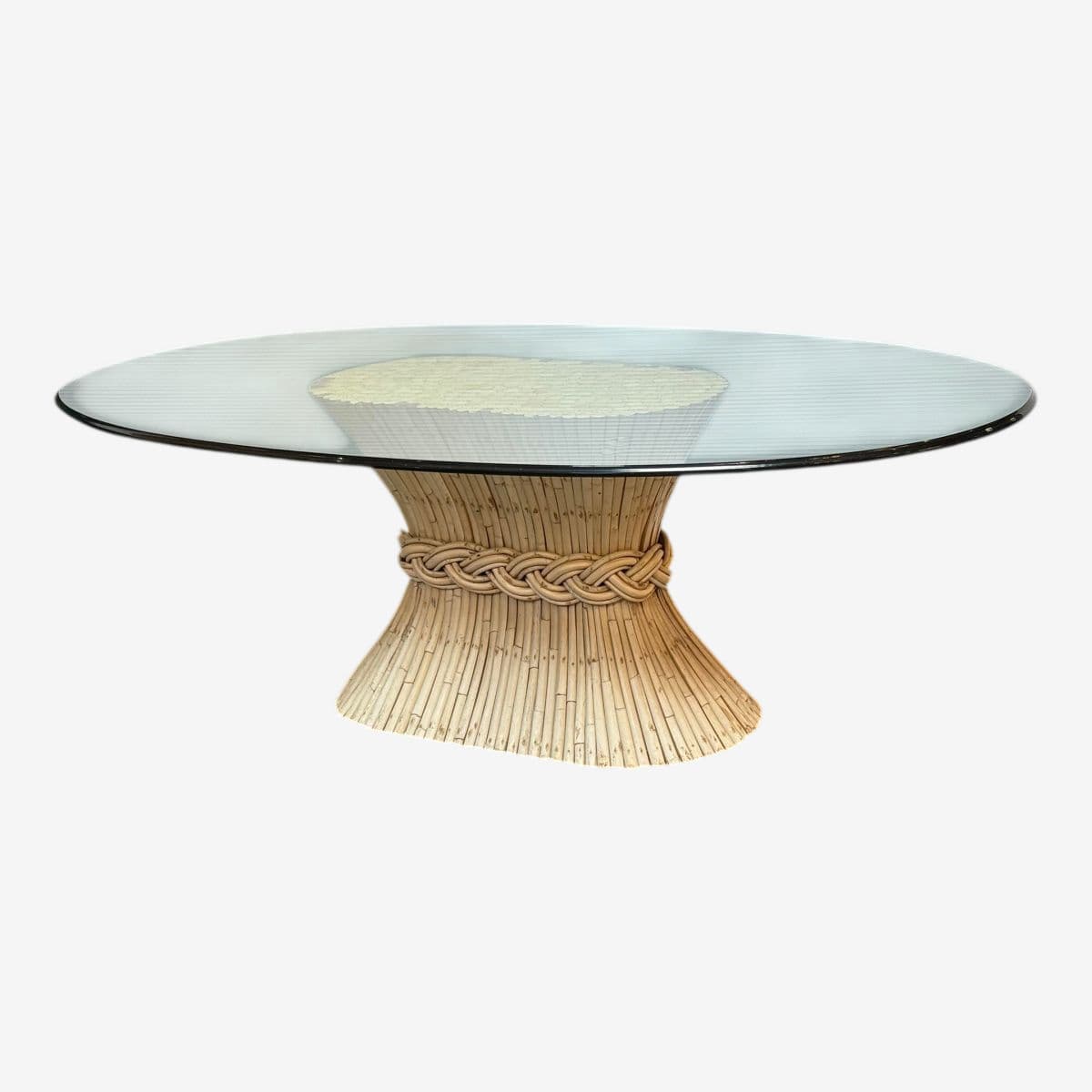 Circa 1960 McGuire Fine Furniture Sheaf of Wheat Dining Table - Image 1