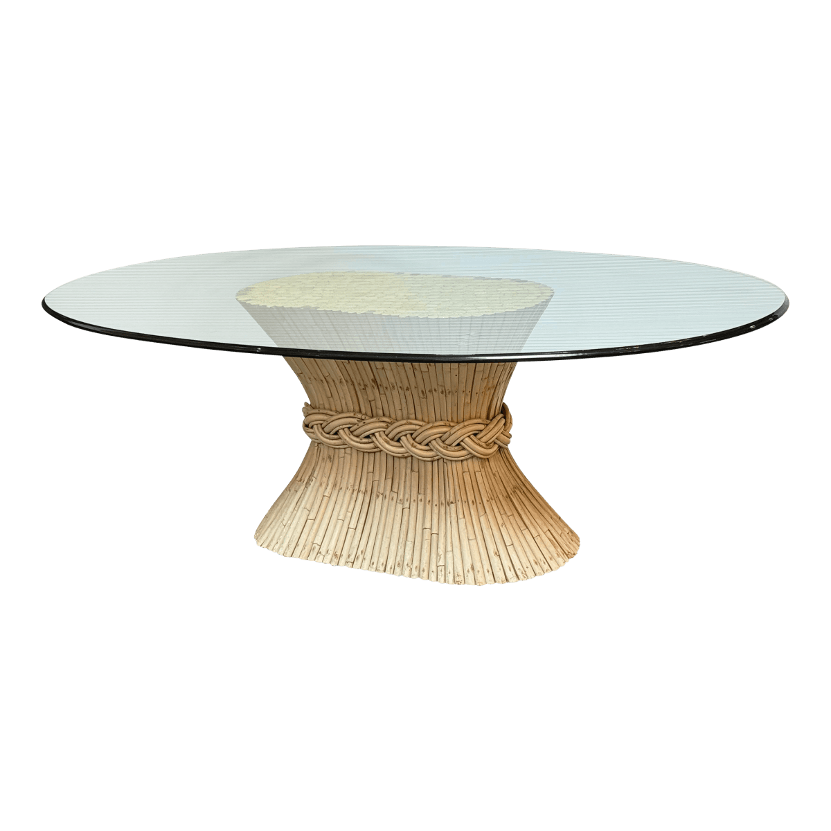 Circa 1960 McGuire Fine Furniture Sheaf of Wheat Dining Table - Thumbnail 2