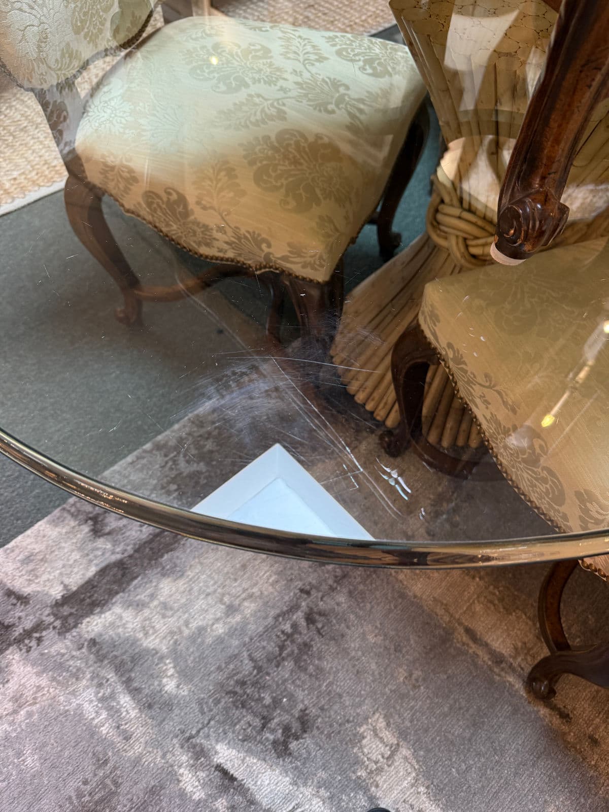 Circa 1960 McGuire Fine Furniture Sheaf of Wheat Dining Table - Thumbnail 6