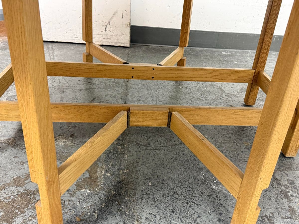 72 Inch Vintage Oak Wood Drop Leaf Console to Dining Table - Thumbnail 9