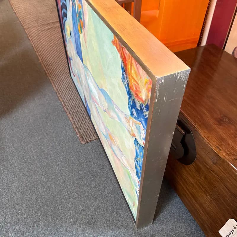 Circa 1978 Joanne Landis Beach Dancer Original Painting, Signed - Thumbnail 8