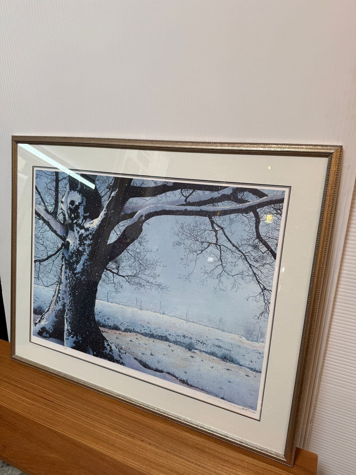 Circa 1989 L. M. Steadman Snowstorm on the Stead Farm Watercolor, Signed - Thumbnail 12