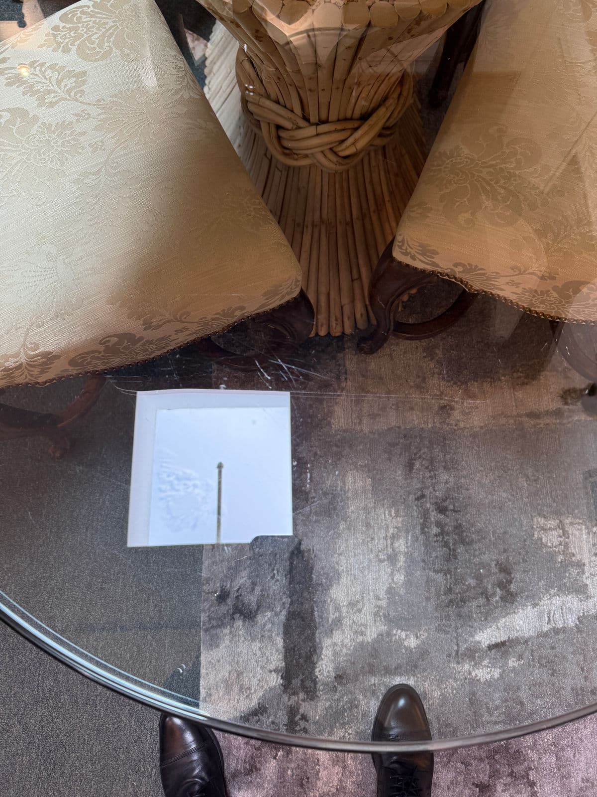 Circa 1960 McGuire Fine Furniture Sheaf of Wheat Dining Table - Thumbnail 7