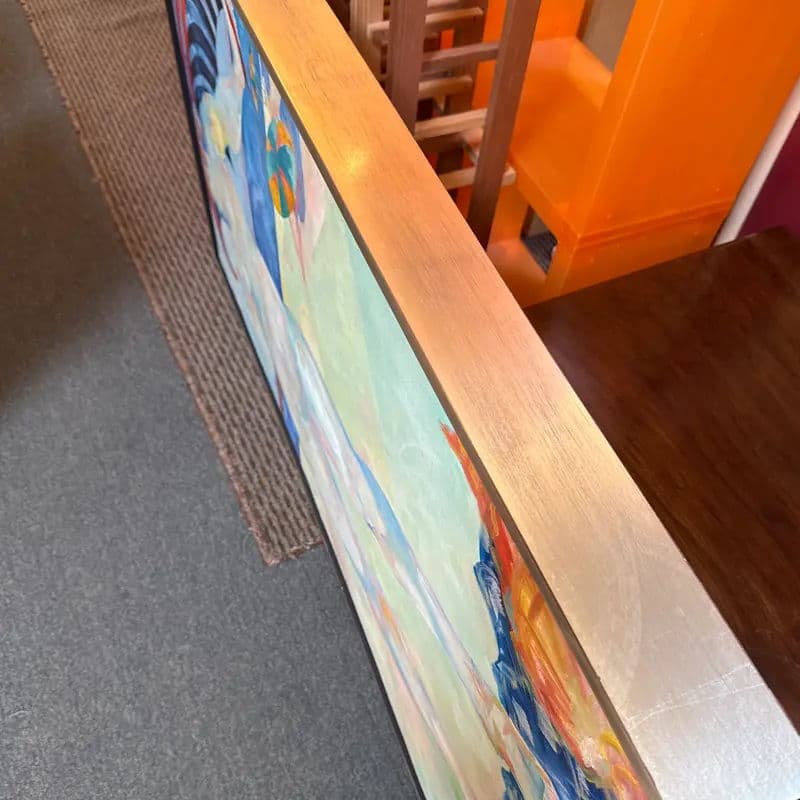 Circa 1978 Joanne Landis Beach Dancer Original Painting, Signed - Thumbnail 9