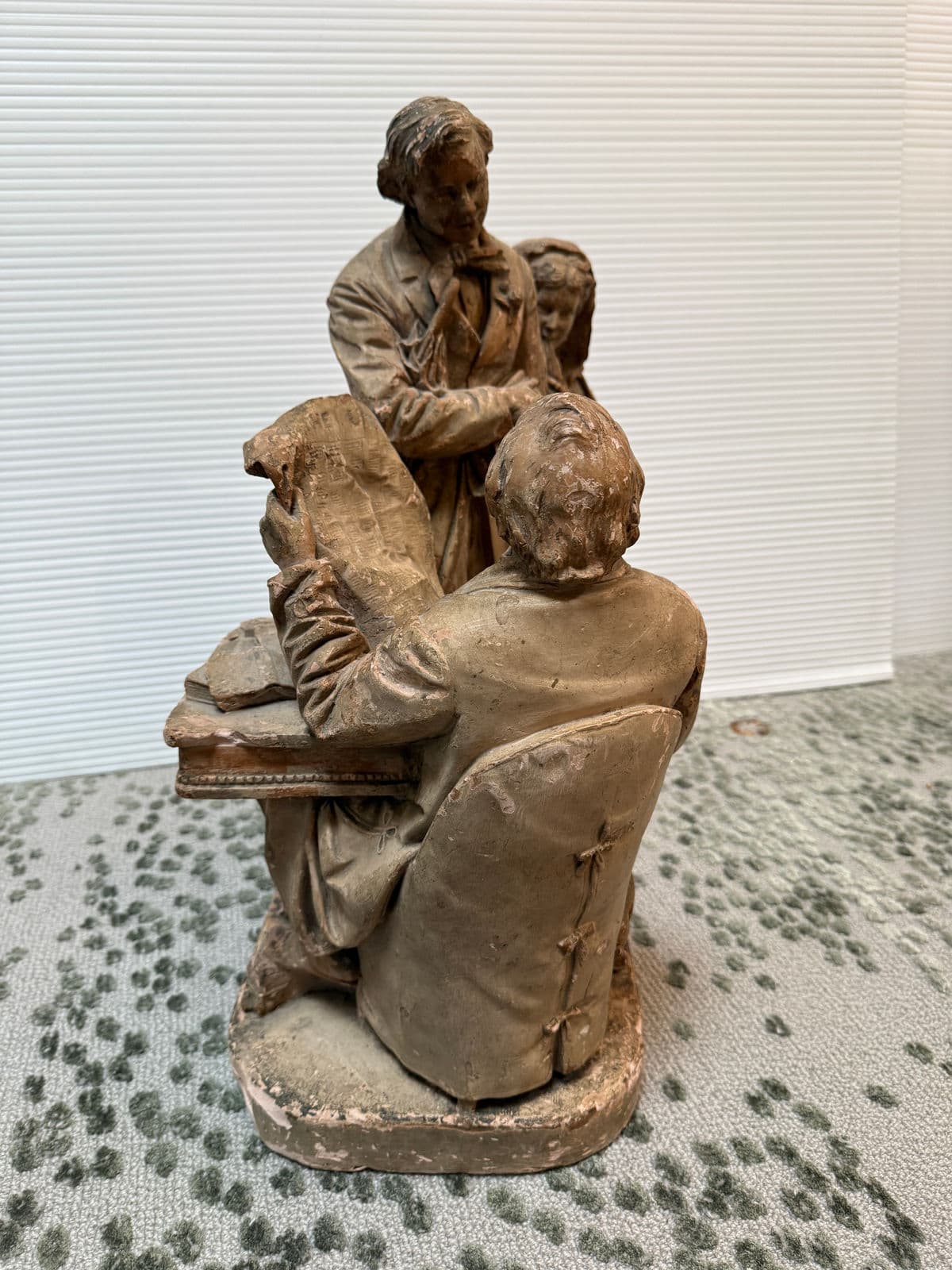 19th Century John Rogers Coming to the Parson Sculpture - Thumbnail 4