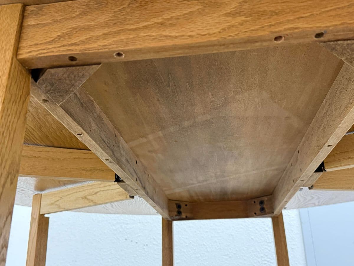 72 Inch Vintage Oak Wood Drop Leaf Console to Dining Table - Thumbnail 8