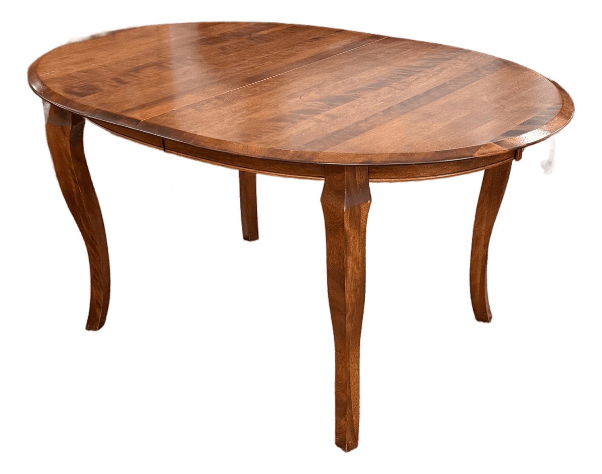 Traditional Queen Anne Style Oval Extension Dining Table - Thumbnail 2