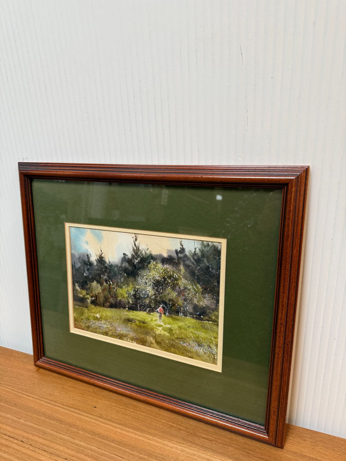 Original Watercolor Landscape Painting, Framed - Thumbnail 3