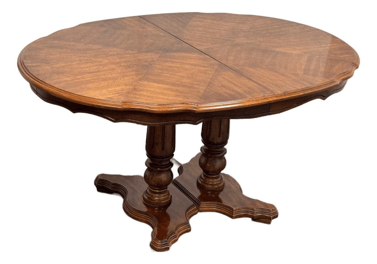Double Pedestal Extension Dining Table - Thumbnail 2