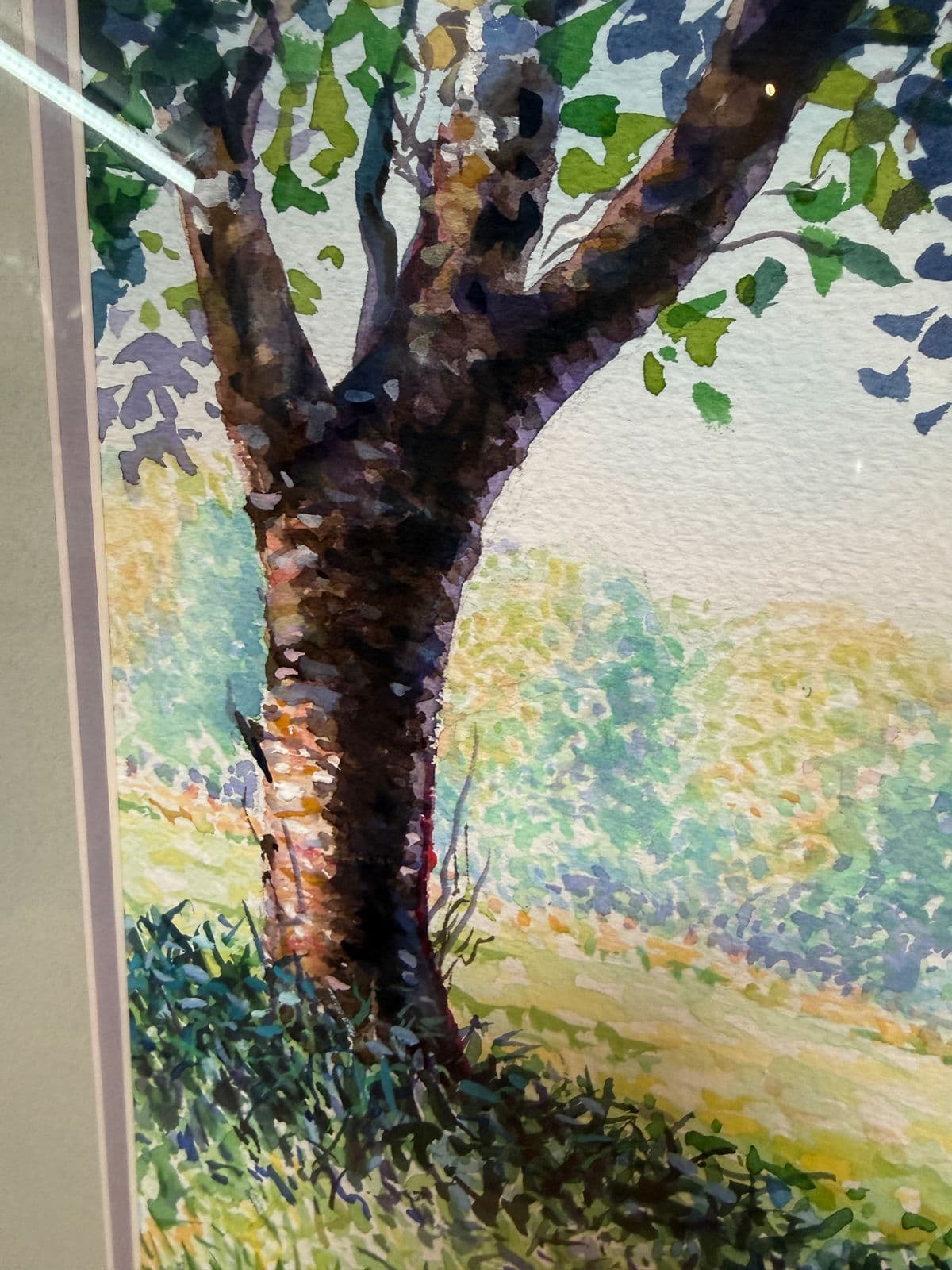 Circa 1996 l.m. Steadman Two Cows Resting in Pasture Watercolor, Signed - Thumbnail 10