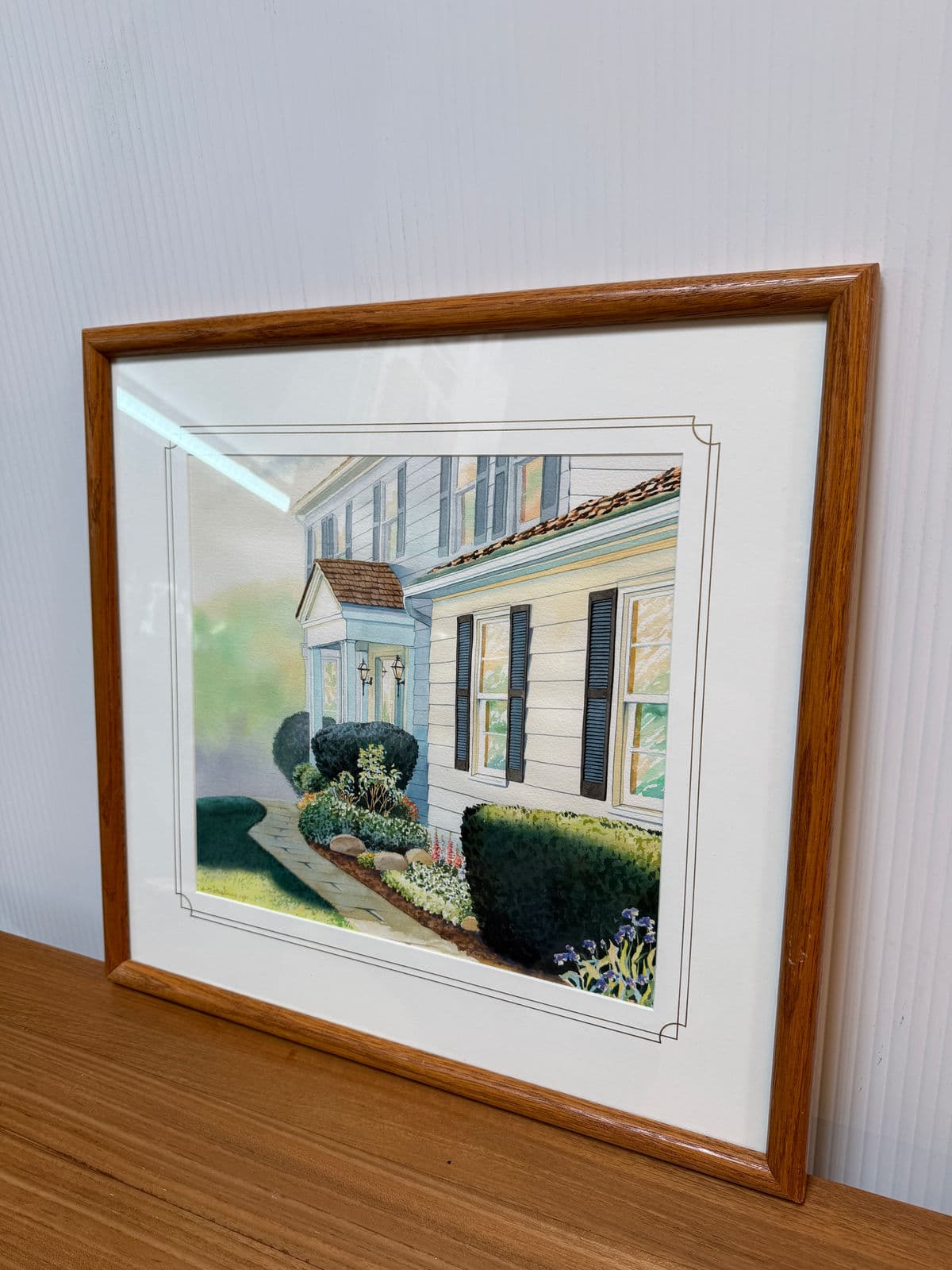 L. M. Steadman Spring Sun at Jim & Allisons Watercolor Painting, Framed - Thumbnail 11