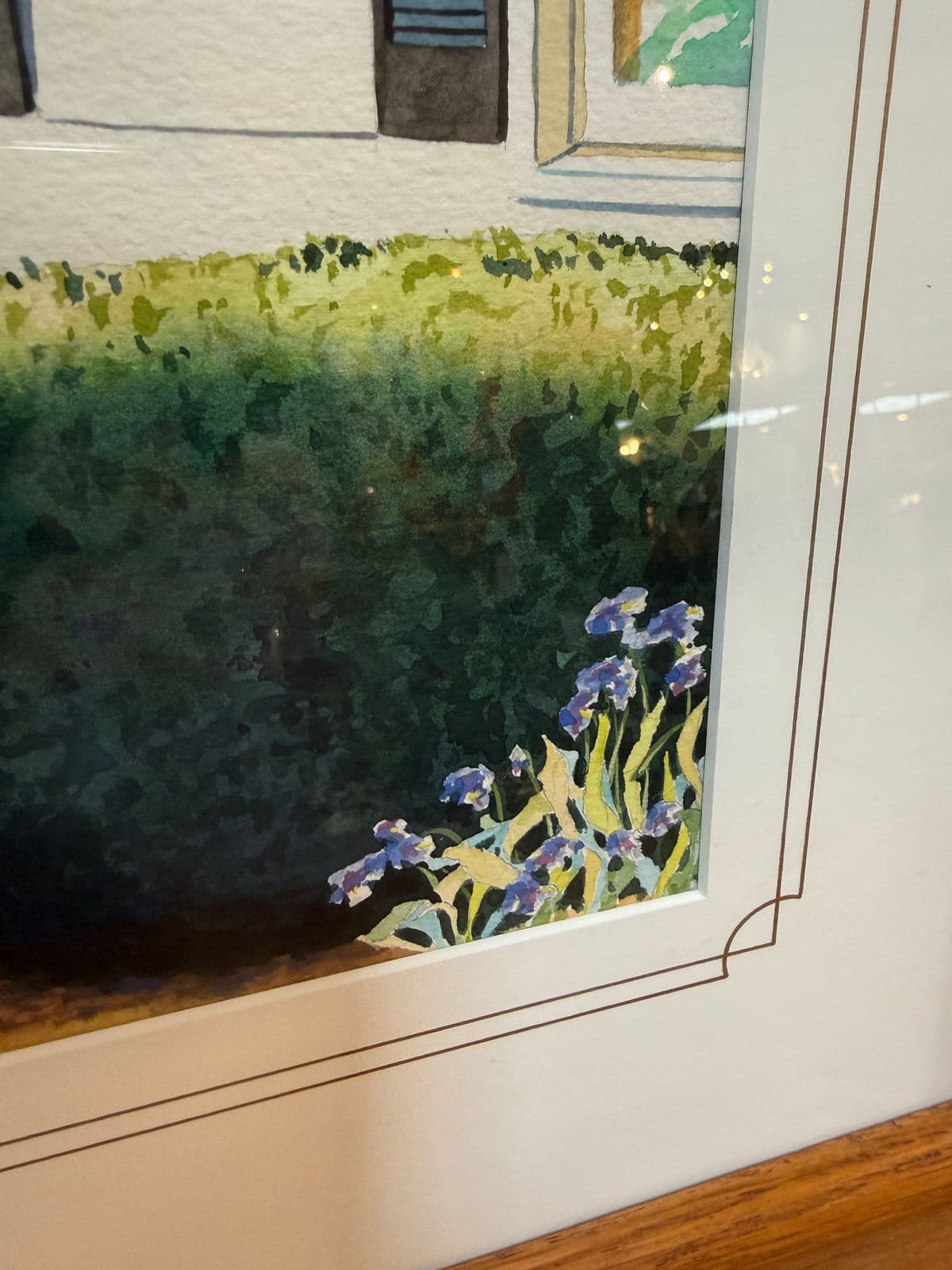 L. M. Steadman Spring Sun at Jim & Allisons Watercolor Painting, Framed - Thumbnail 10