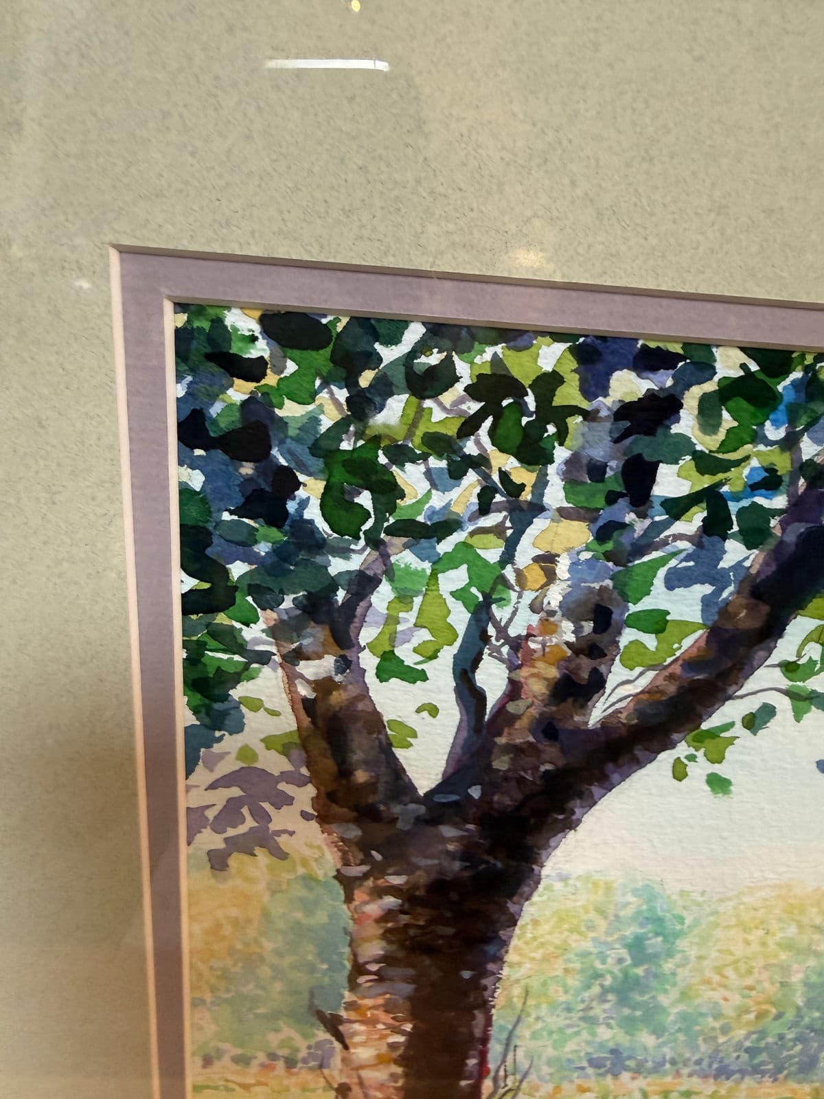 Circa 1996 l.m. Steadman Two Cows Resting in Pasture Watercolor, Signed - Thumbnail 11