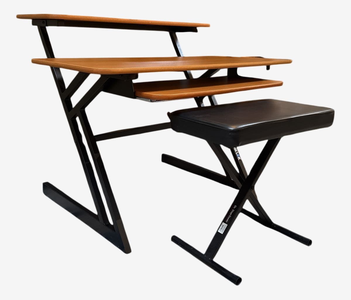 Quik Lok Studio Triple-Shelf Workstation Desk - Image 1