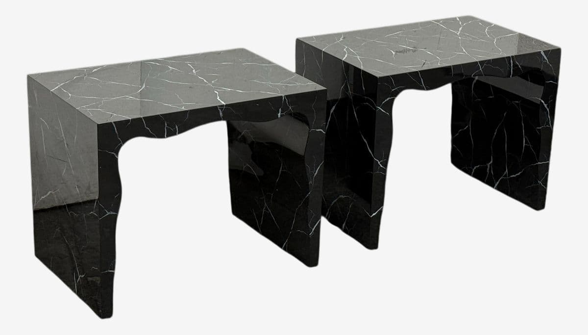 Made Goods Foster Benches/Side Tables, Pair - Image 1